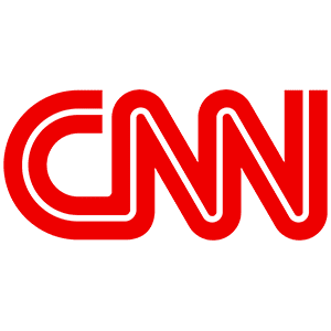 Cnn logo on a green background.